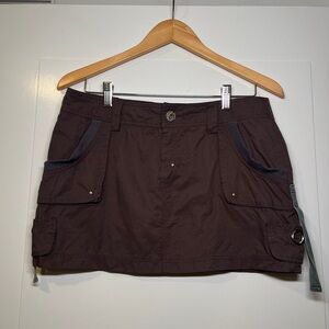 Women's Brown Mini Skirt